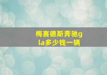 梅赛德斯奔驰gla多少钱一辆