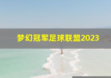 梦幻冠军足球联盟2023