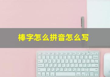 棒字怎么拼音怎么写