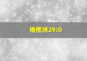 橄榄球29:0