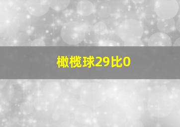 橄榄球29比0