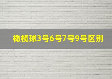 橄榄球3号6号7号9号区别