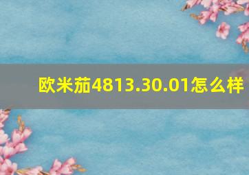 欧米茄4813.30.01怎么样