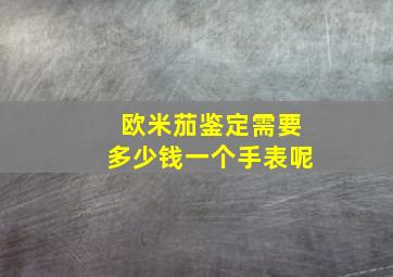 欧米茄鉴定需要多少钱一个手表呢