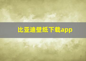 比亚迪壁纸下载app