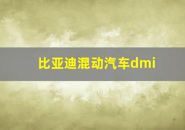 比亚迪混动汽车dmi