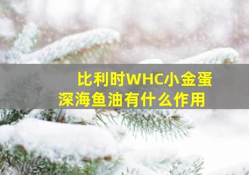 比利时WHC小金蛋深海鱼油有什么作用