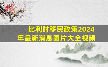 比利时移民政策2024年最新消息图片大全视频