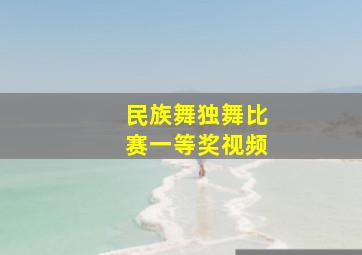 民族舞独舞比赛一等奖视频