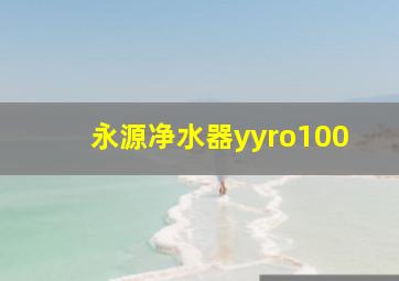 永源净水器yyro100