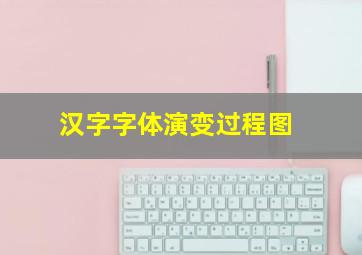 汉字字体演变过程图