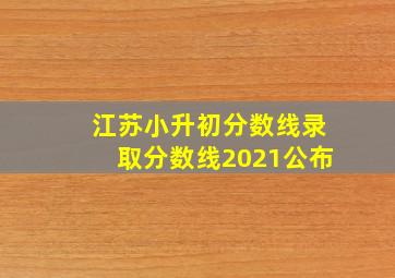 江苏小升初分数线录取分数线2021公布