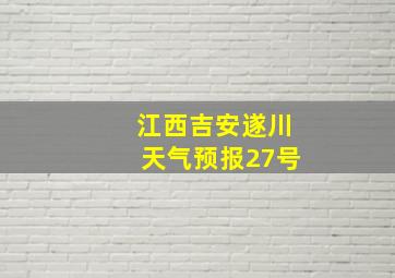 江西吉安遂川天气预报27号