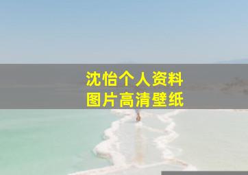 沈怡个人资料图片高清壁纸