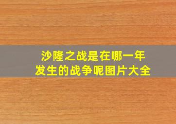 沙隆之战是在哪一年发生的战争呢图片大全