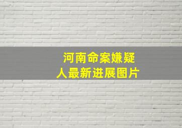 河南命案嫌疑人最新进展图片