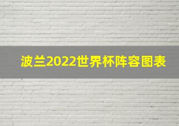 波兰2022世界杯阵容图表