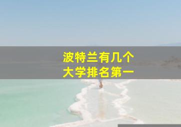 波特兰有几个大学排名第一