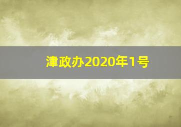 津政办2020年1号