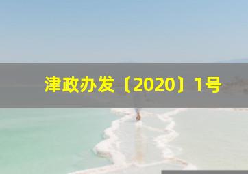 津政办发〔2020〕1号