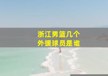 浙江男篮几个外援球员是谁