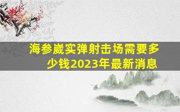 海参崴实弹射击场需要多少钱2023年最新消息