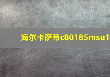 海尔卡萨帝c80185msu1