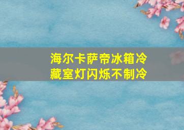 海尔卡萨帝冰箱冷藏室灯闪烁不制冷