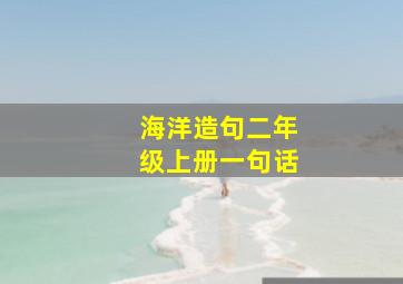 海洋造句二年级上册一句话