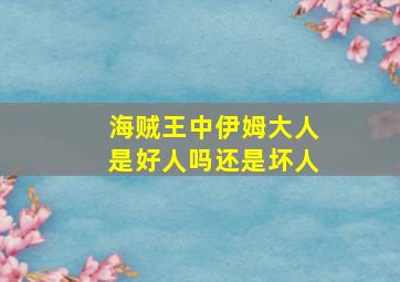 海贼王中伊姆大人是好人吗还是坏人