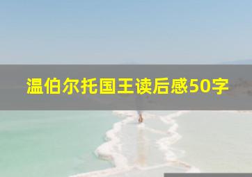 温伯尔托国王读后感50字