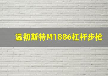 温彻斯特M1886杠杆步枪