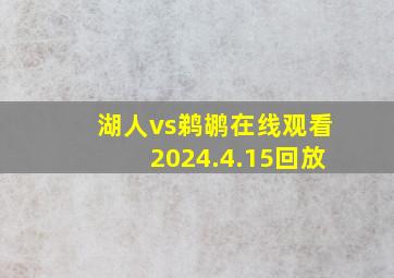 湖人vs鹈鹕在线观看2024.4.15回放