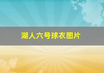 湖人六号球衣图片