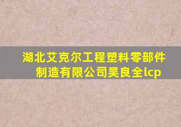 湖北艾克尔工程塑料零部件制造有限公司吴良全lcp