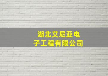 湖北艾尼亚电子工程有限公司