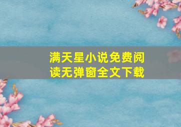 满天星小说免费阅读无弹窗全文下载