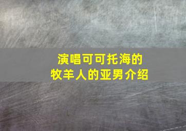 演唱可可托海的牧羊人的亚男介绍