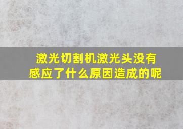 激光切割机激光头没有感应了什么原因造成的呢