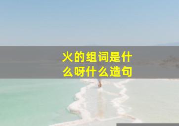 火的组词是什么呀什么造句