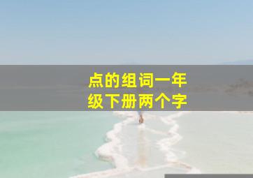 点的组词一年级下册两个字