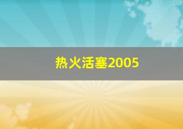 热火活塞2005