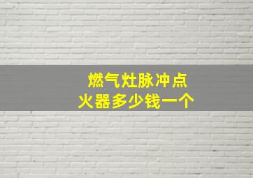 燃气灶脉冲点火器多少钱一个