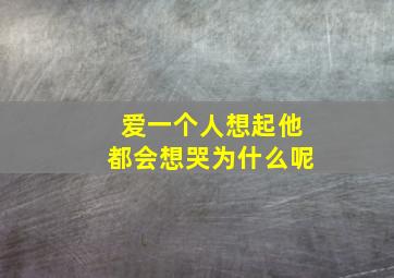 爱一个人想起他都会想哭为什么呢