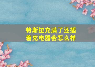 特斯拉充满了还插着充电器会怎么样