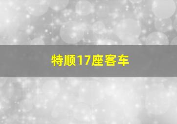 特顺17座客车