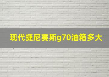 现代捷尼赛斯g70油箱多大