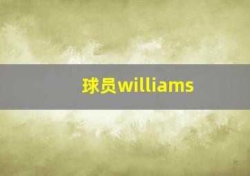 球员williams