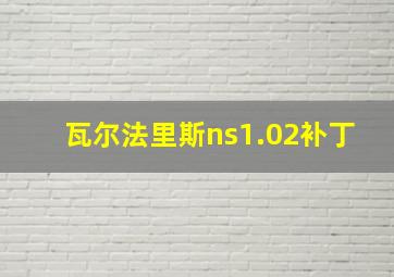 瓦尔法里斯ns1.02补丁