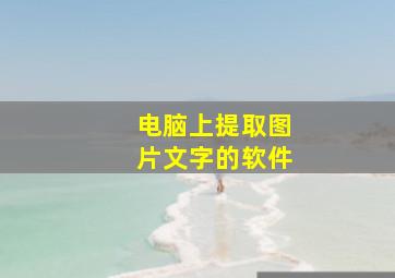 电脑上提取图片文字的软件